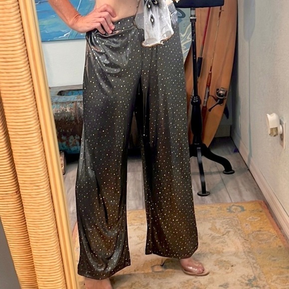 🏖️👙VTG SeaSuns Sequined & Sparkling Lightweight & Roomy Beach Pants, Medium - Picture 5 of 13